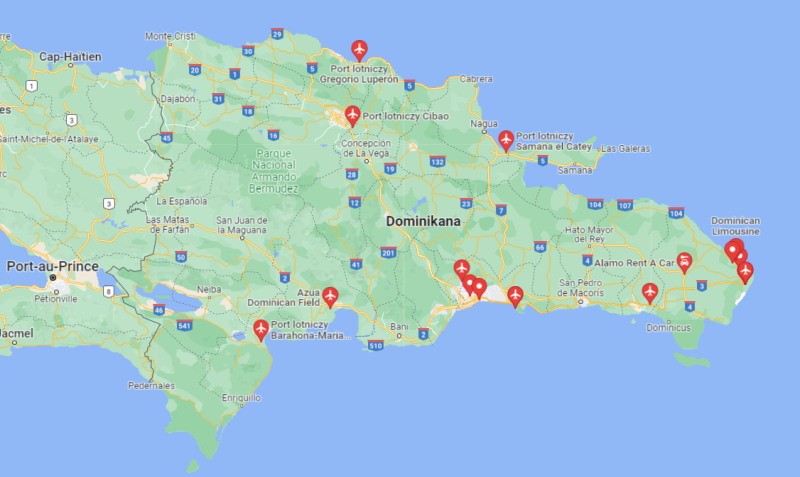 Luchthavens in de Dominicaanse Republiek