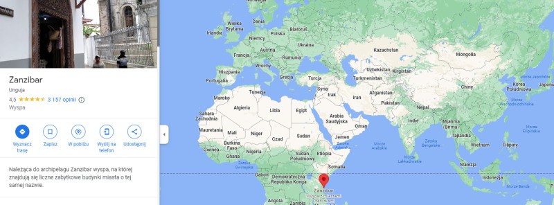 Zanzibar kaart - Waar ligt Zanzibar op de wereldkaart?