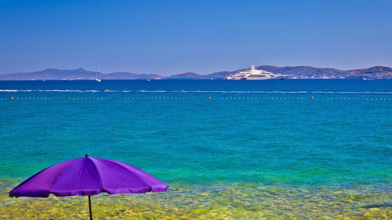Stranden van Zadar