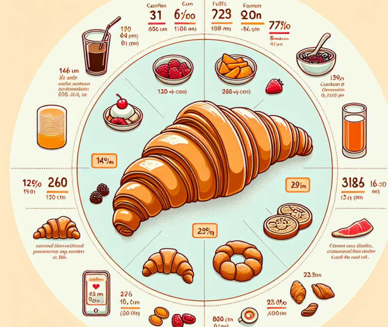 Hoeveel calorieën zitten er in een croissant?