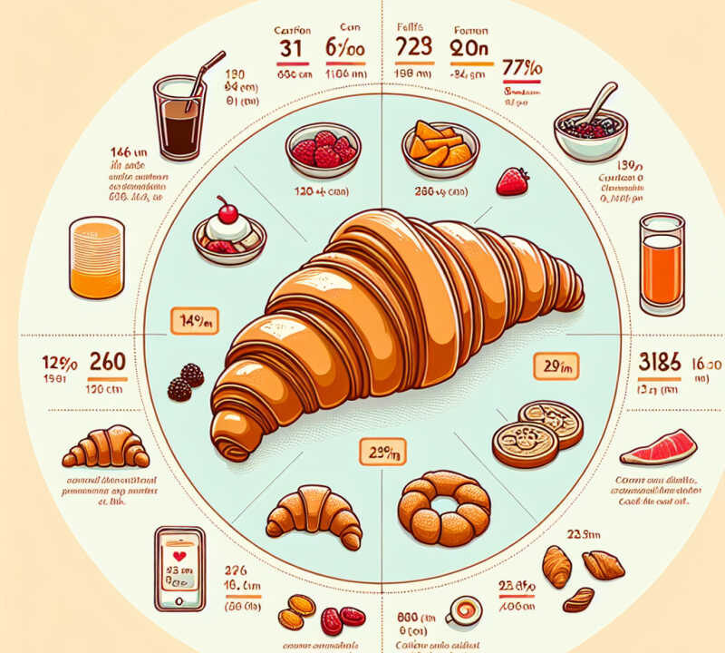 Hoeveel calorieën zitten er in een croissant?